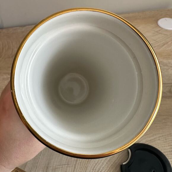 Starbucks 2015 Abstract Mermaid Face 10oz Ceramic Tumbler with lid - Picture 4 of 9